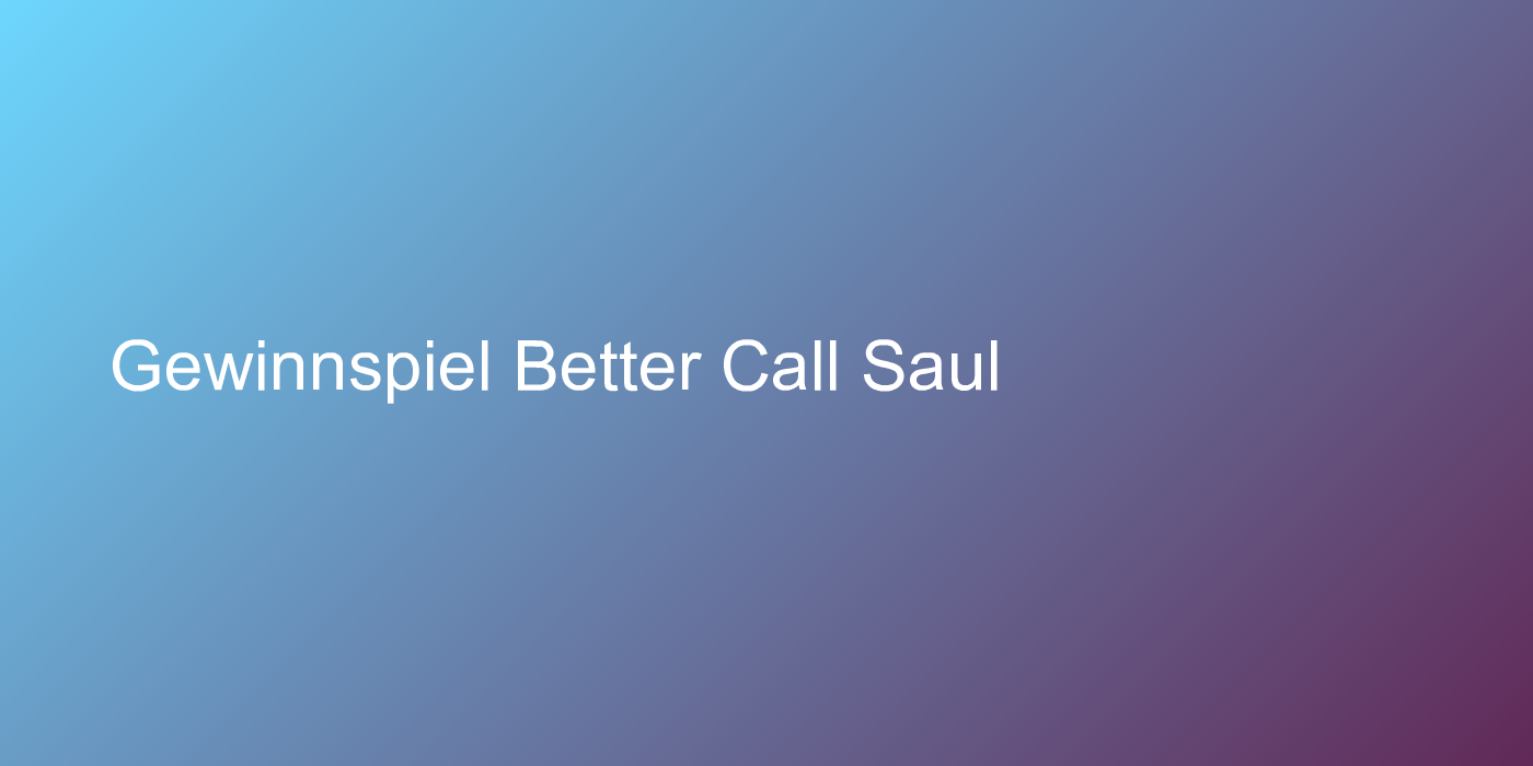Cover: Better Call Saul - Ein Fall für Saul Goodman. Rechtsanwalt