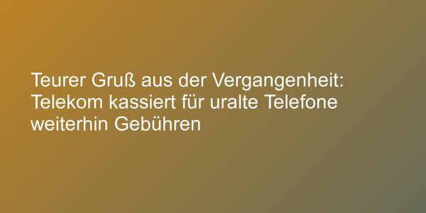 Telekom-Rechnung überprüfen